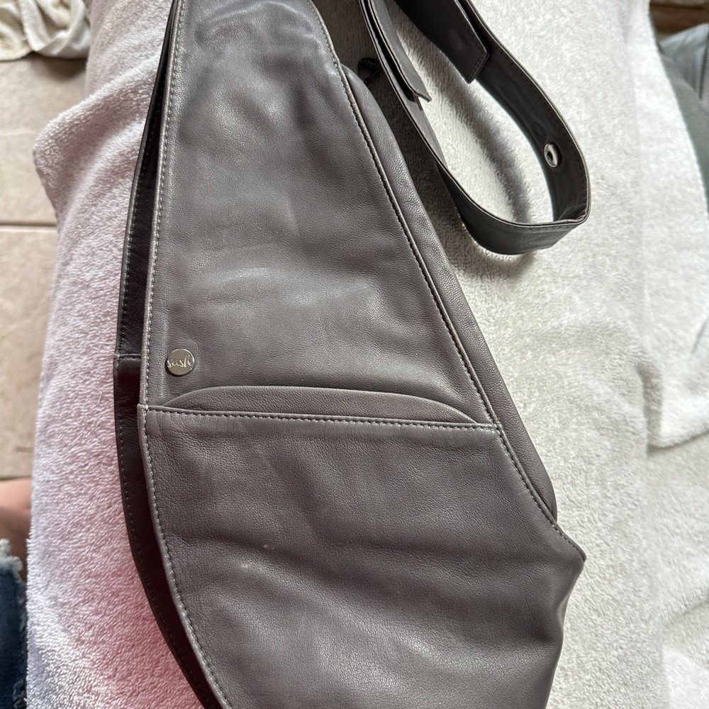 Sash bag Carbon Leather crossbody bag sling